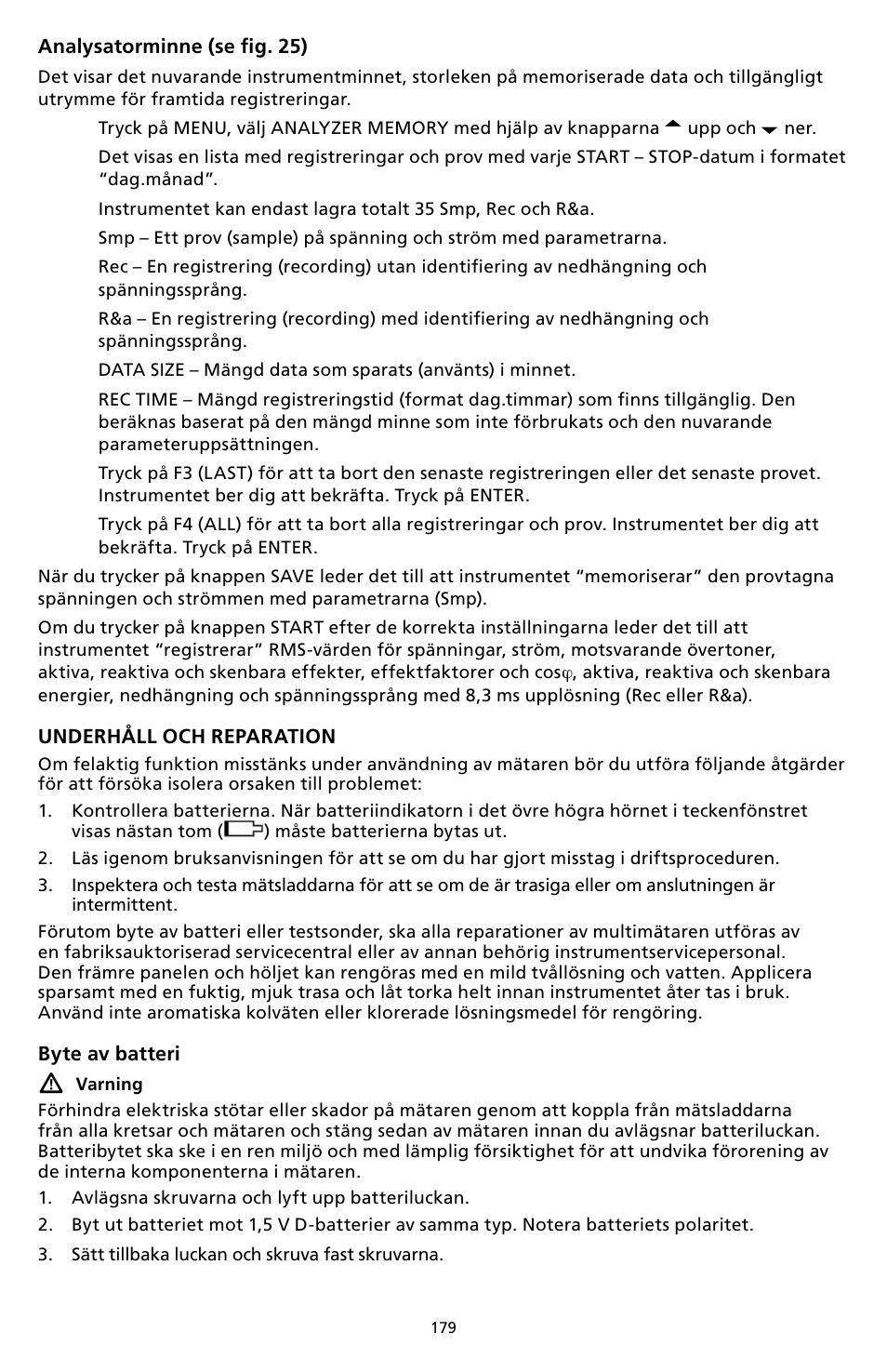 Amprobe DM-II-PLUS Power-Quality-Recorder User Manual | Page 181 / 194