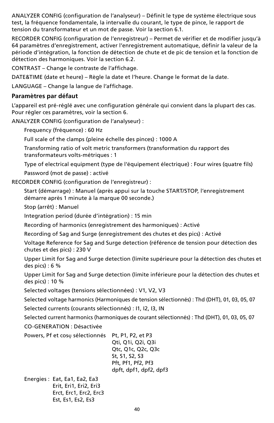 Amprobe DM-II-PLUS Power-Quality-Recorder User Manual | Page 42 / 194