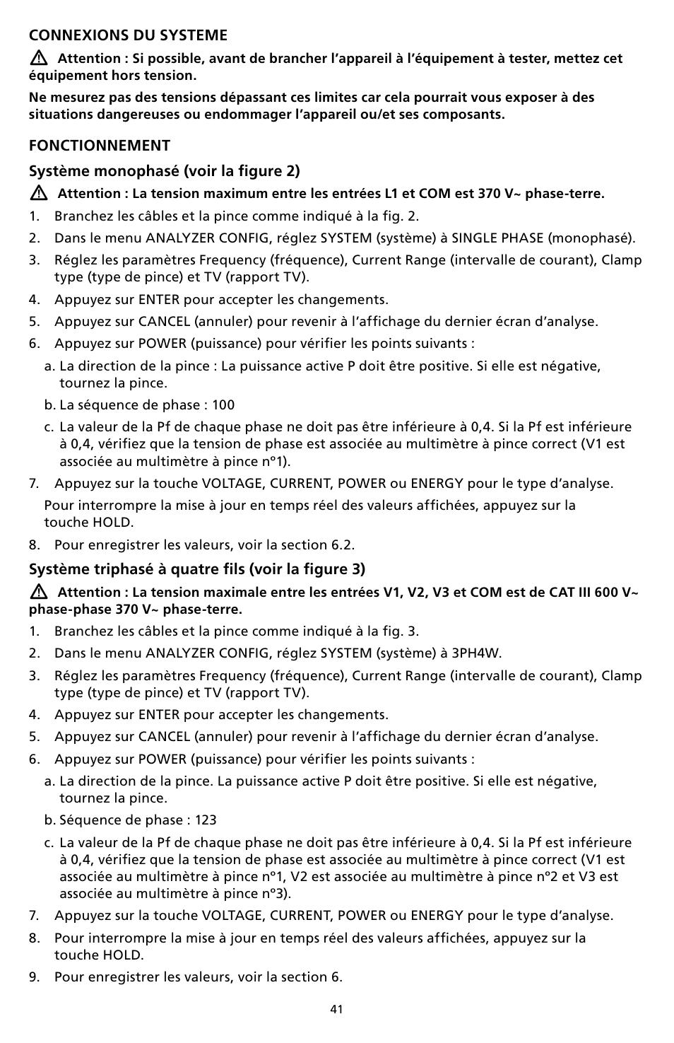 Amprobe DM-II-PLUS Power-Quality-Recorder User Manual | Page 43 / 194