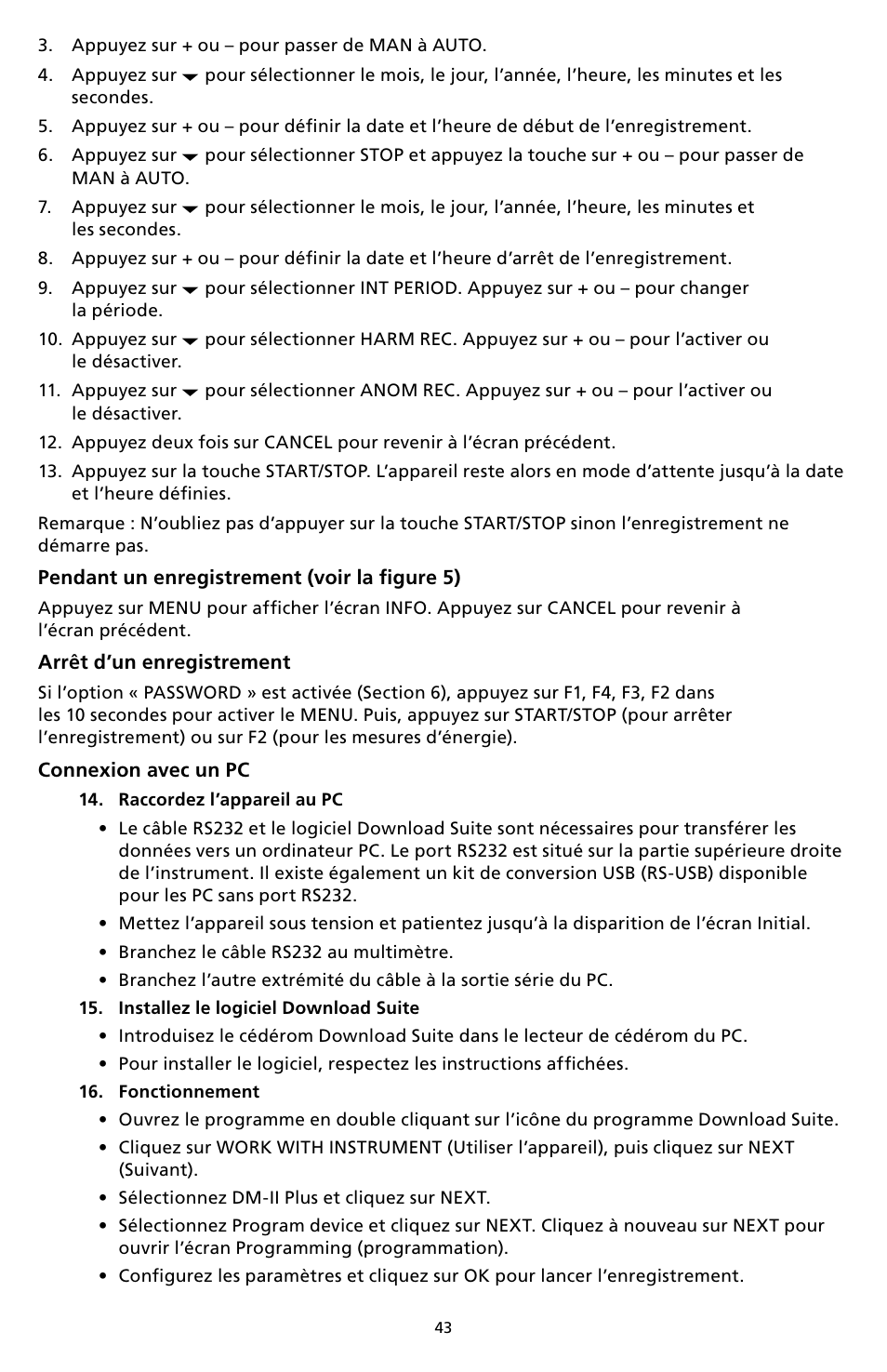 Amprobe DM-II-PLUS Power-Quality-Recorder User Manual | Page 45 / 194