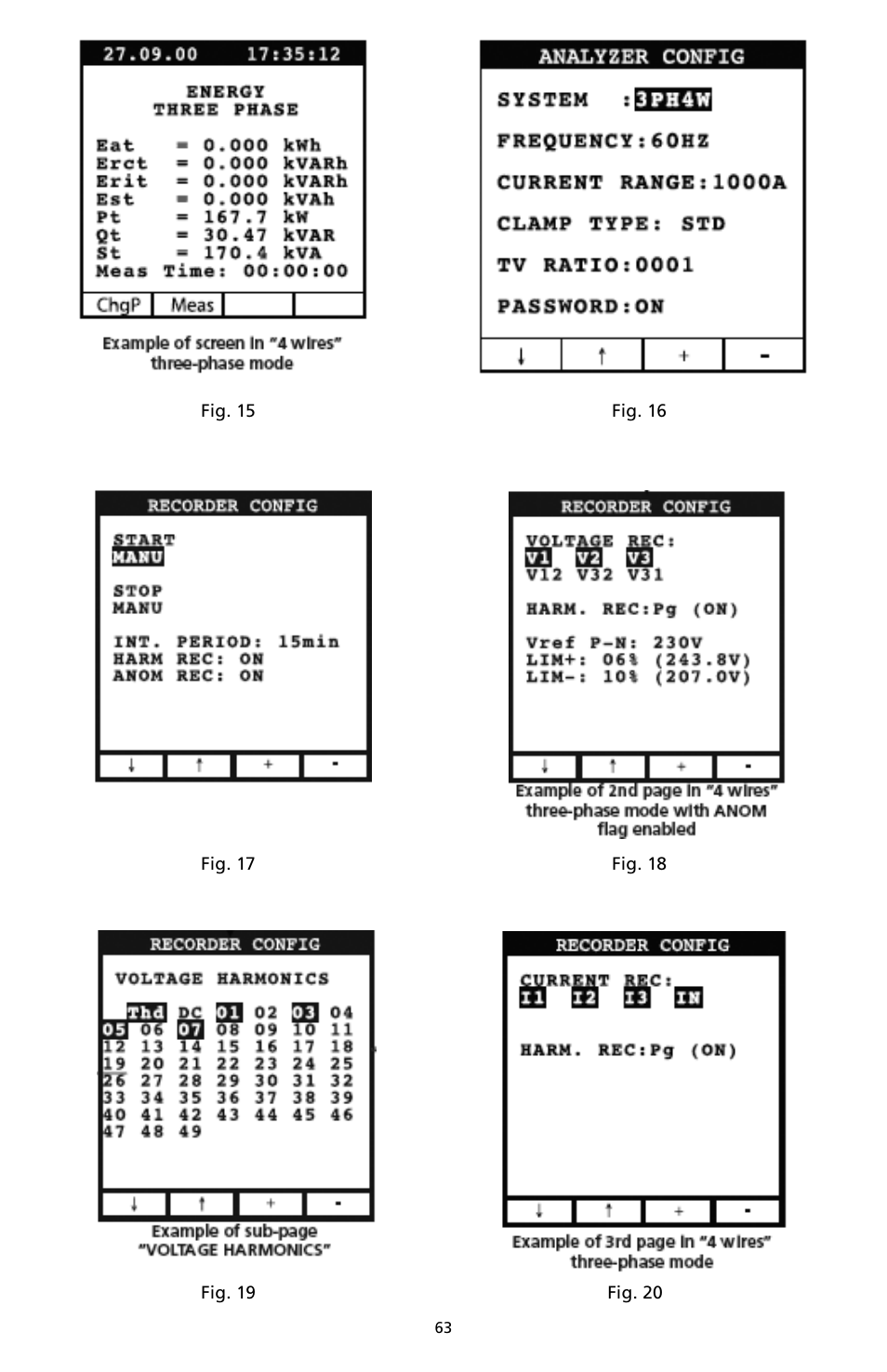 Amprobe DM-II-PLUS Power-Quality-Recorder User Manual | Page 65 / 194