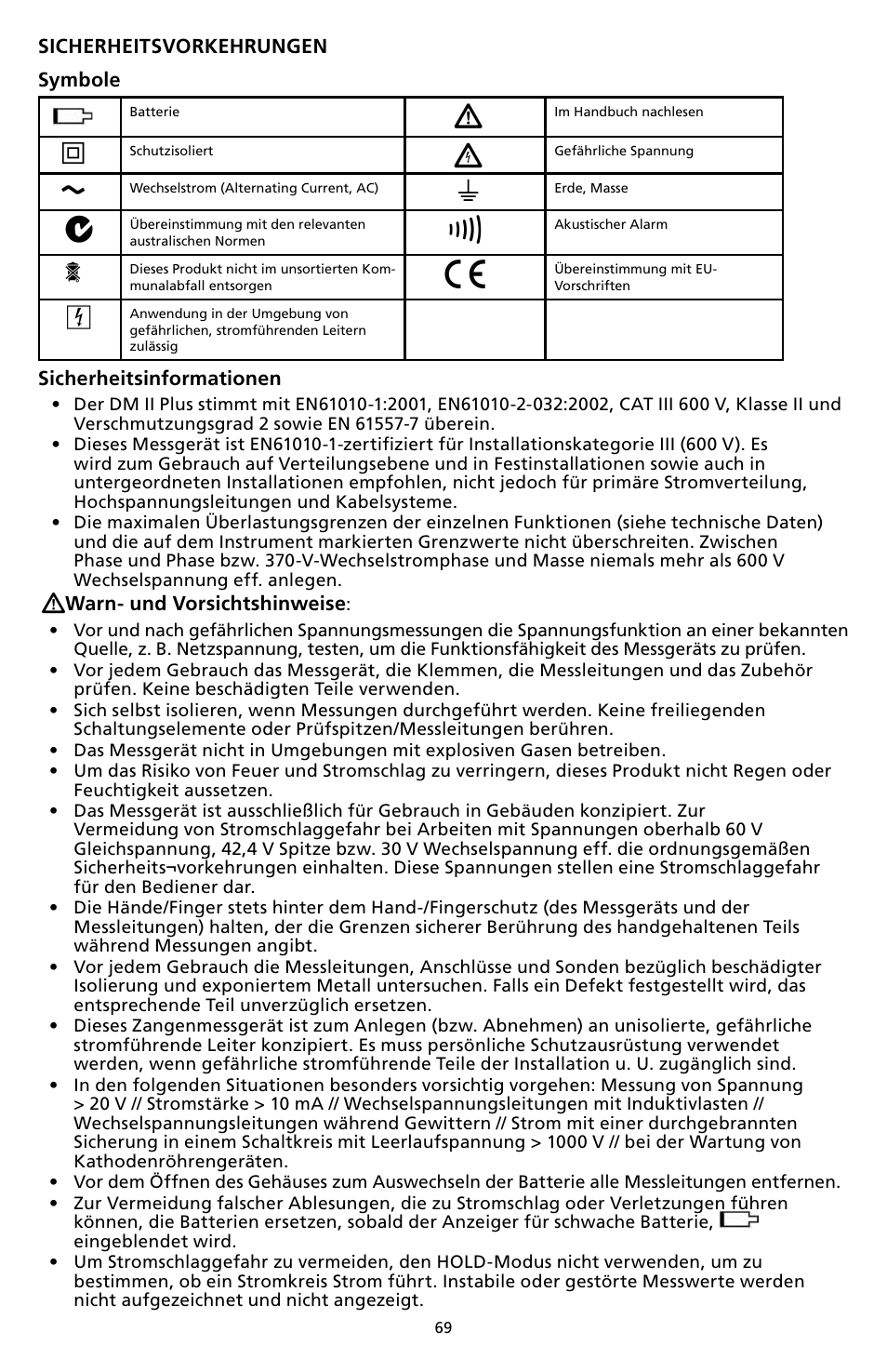 Amprobe DM-II-PLUS Power-Quality-Recorder User Manual | Page 71 / 194