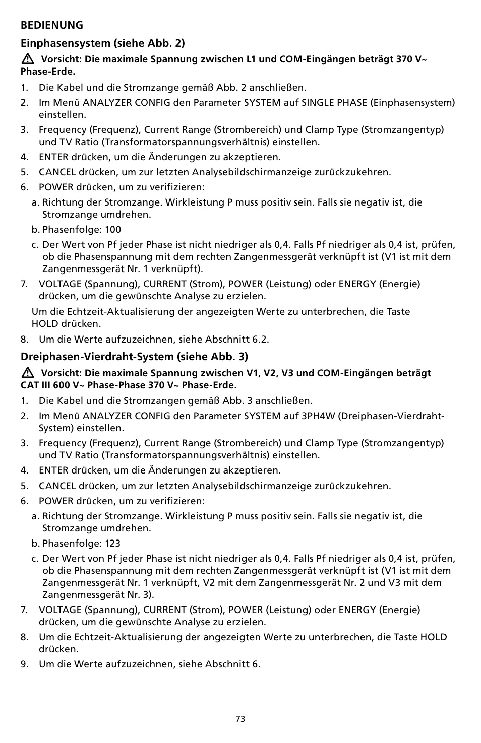 Amprobe DM-II-PLUS Power-Quality-Recorder User Manual | Page 75 / 194