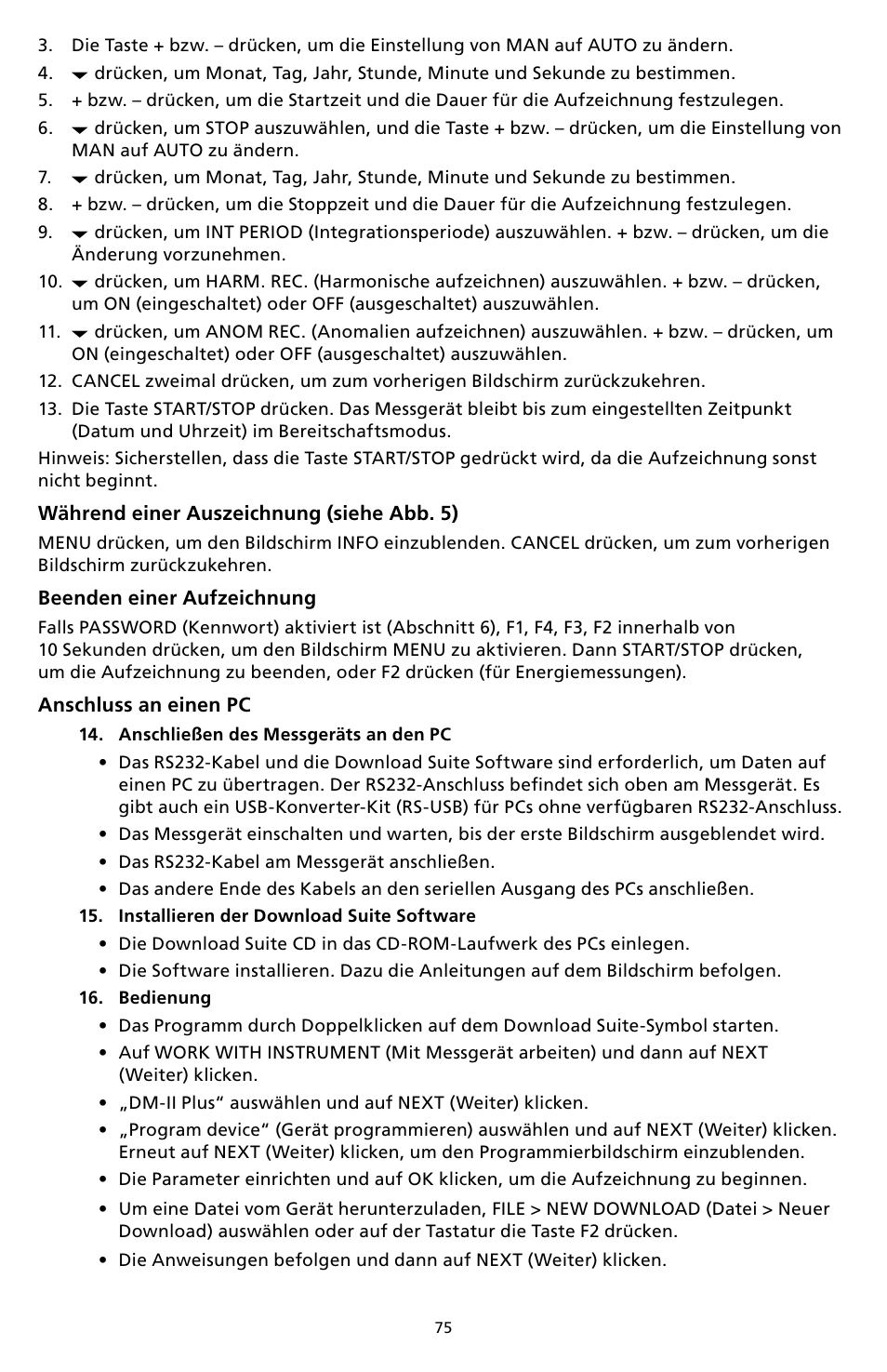 Amprobe DM-II-PLUS Power-Quality-Recorder User Manual | Page 77 / 194