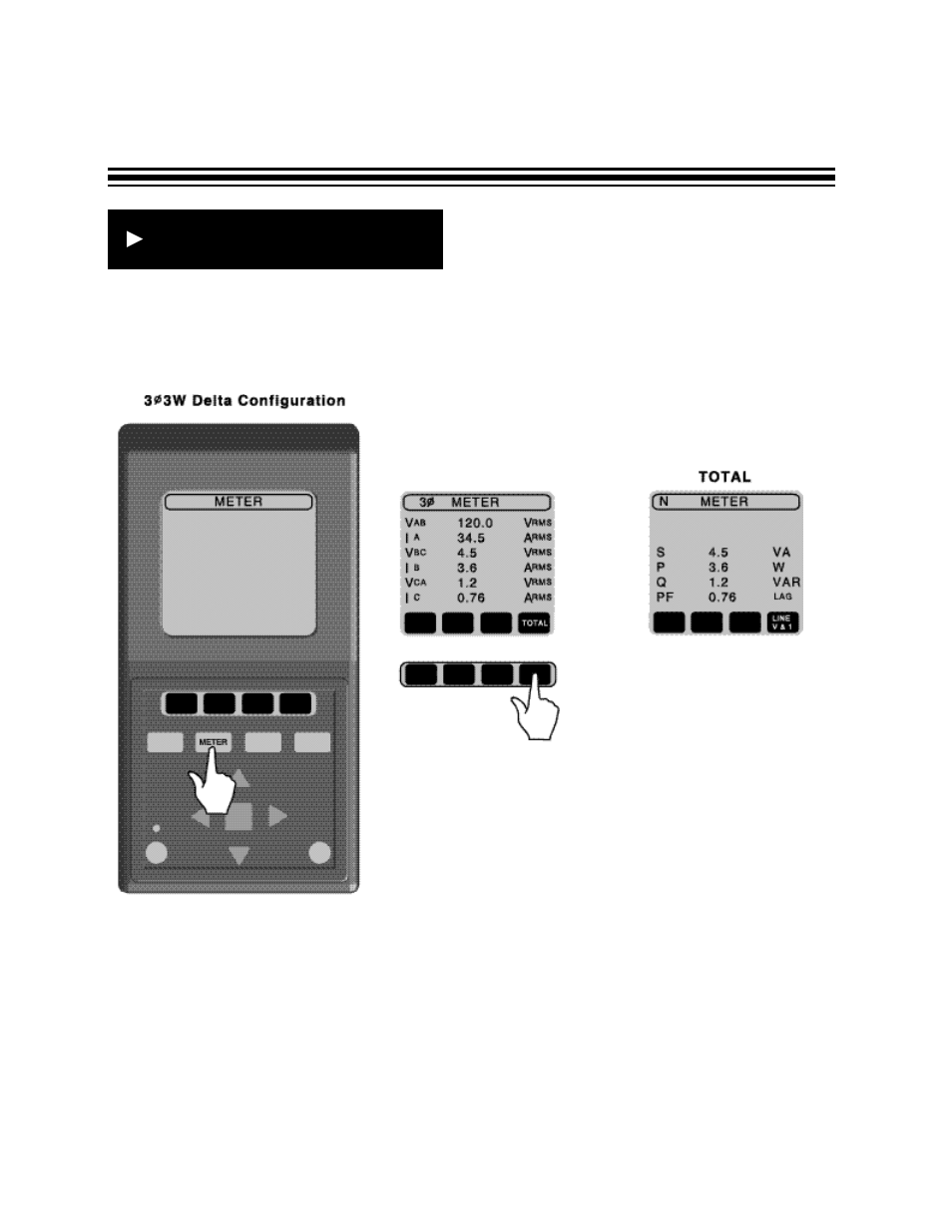 Rmeter mode - 3ø 3 wire | Amprobe DMII-PRO Data-Logger-Recorder User Manual | Page 13 / 36