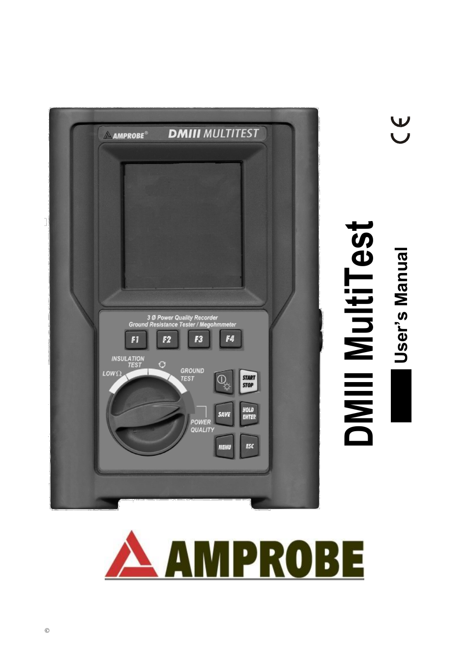 Amprobe DMIII-Multitest Power-Quality-Recorder User Manual | 104 pages