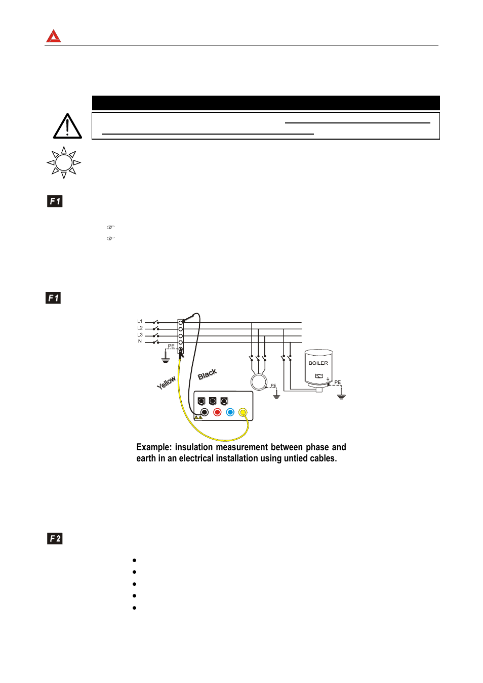 Amprobe, Attention | Amprobe DMIII-Multitest Power-Quality-Recorder User Manual | Page 23 / 104