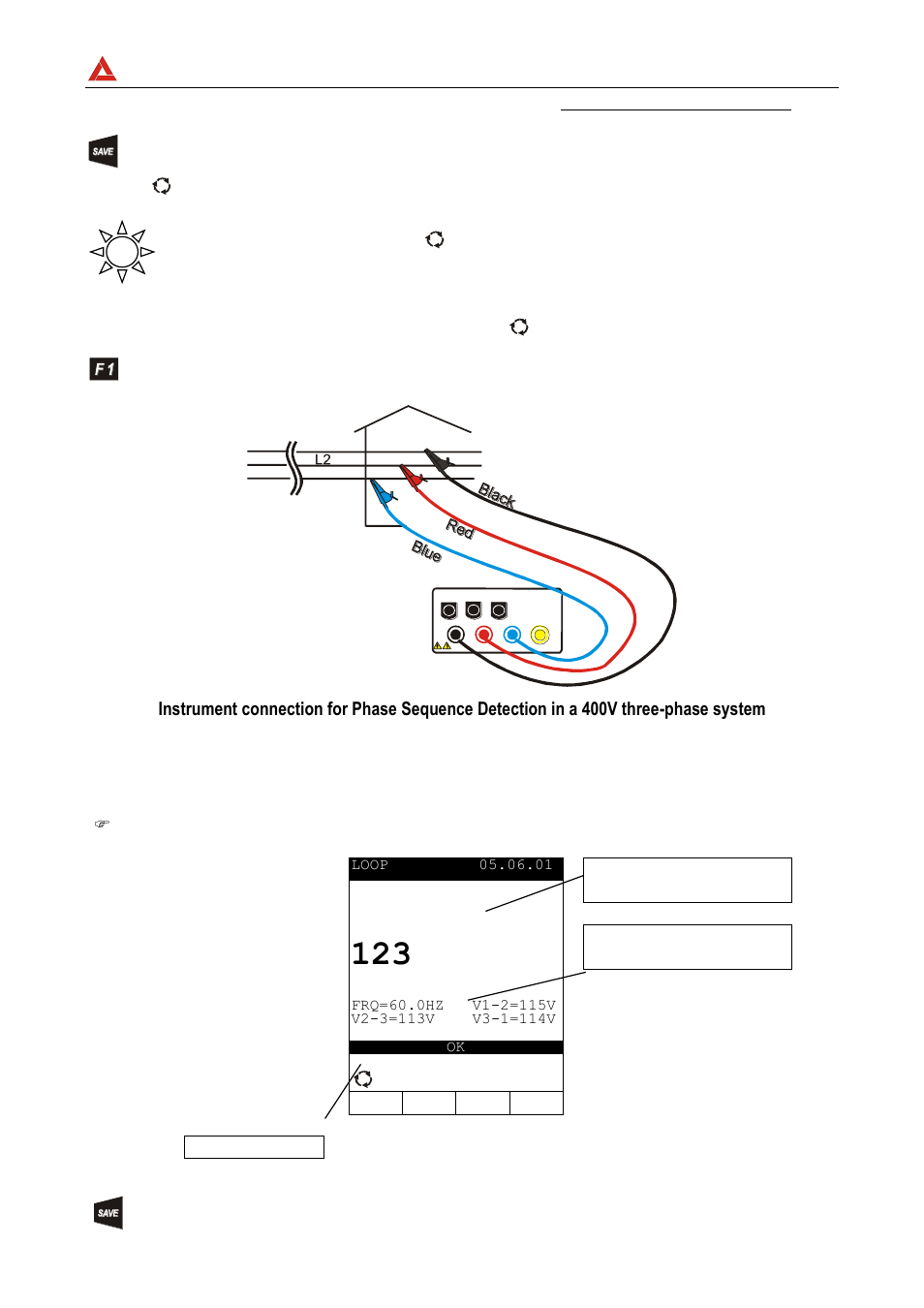 Amprobe | Amprobe DMIII-Multitest Power-Quality-Recorder User Manual | Page 28 / 104