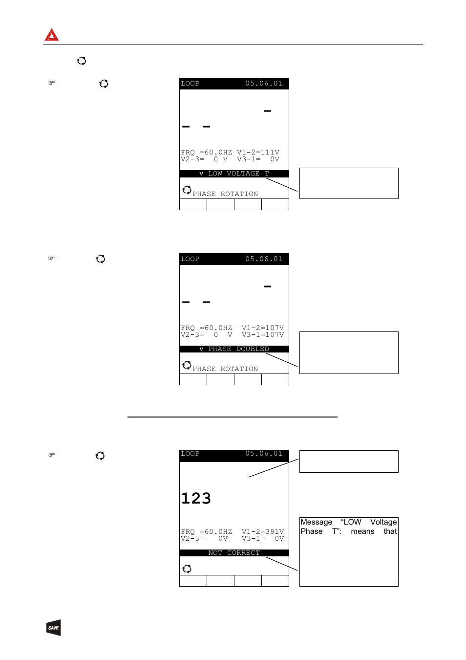 Amprobe | Amprobe DMIII-Multitest Power-Quality-Recorder User Manual | Page 30 / 104