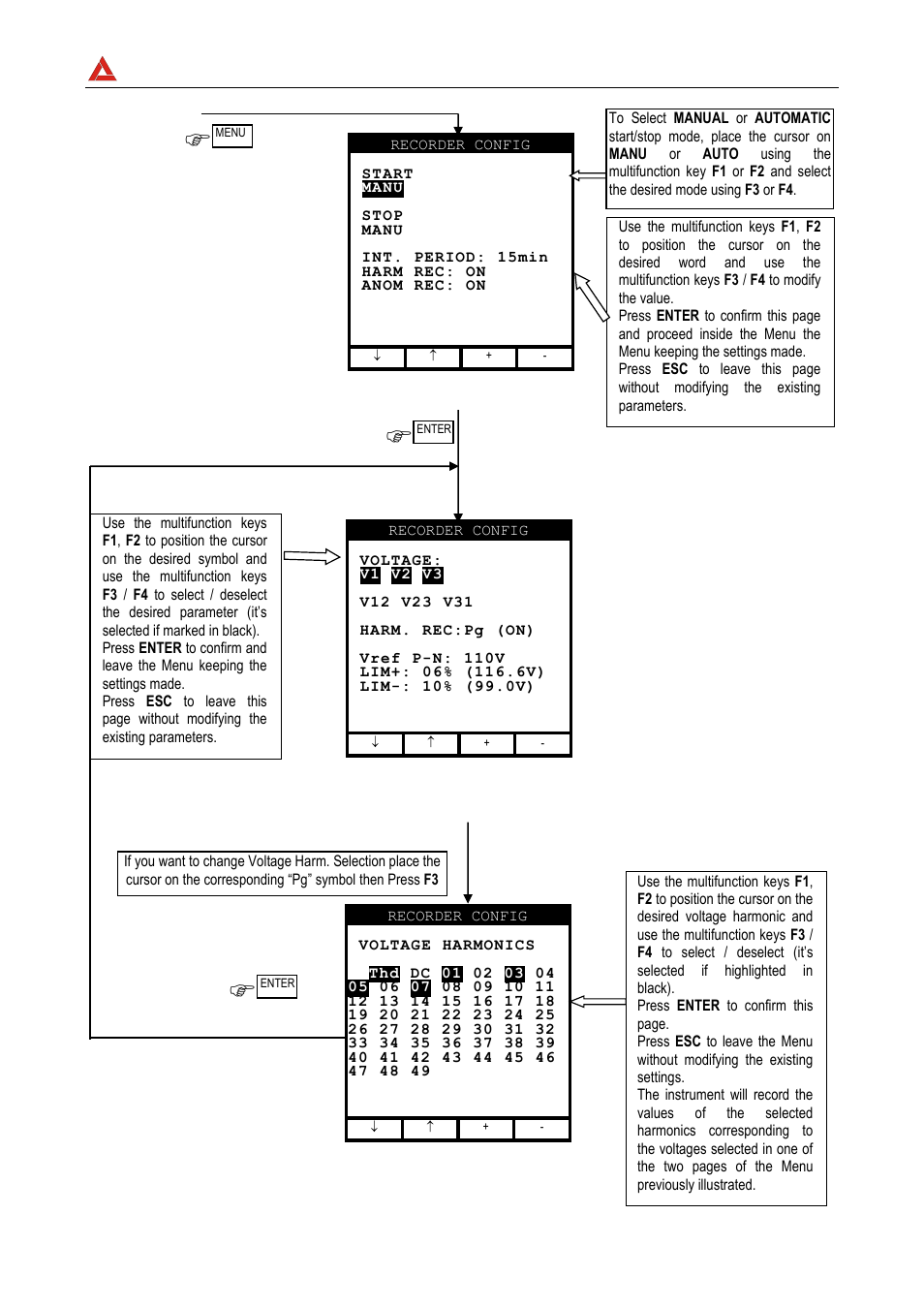 Amprobe | Amprobe DMIII-Multitest Power-Quality-Recorder User Manual | Page 42 / 104