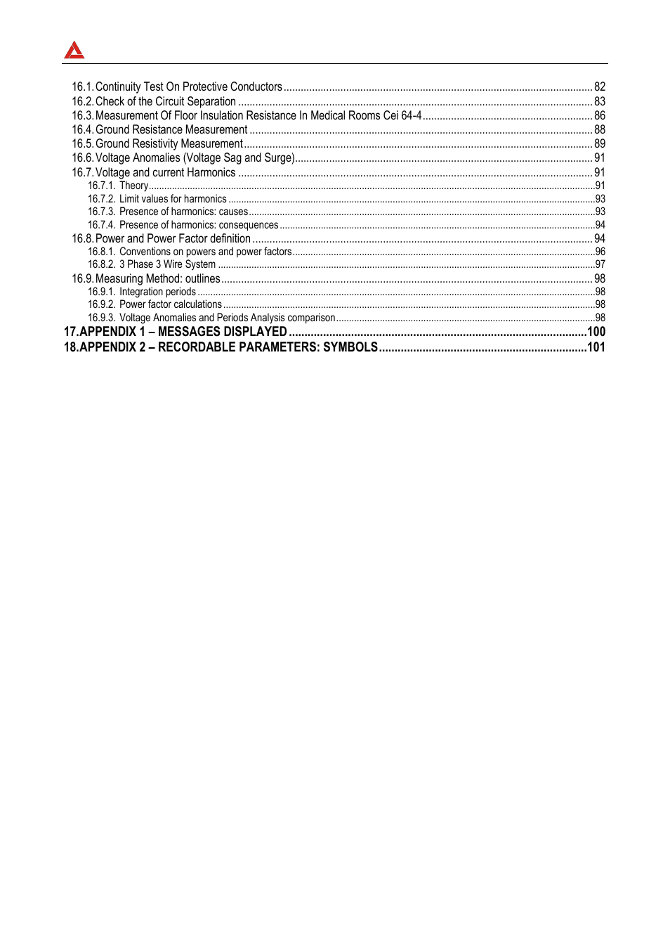 Amprobe | Amprobe DMIII-Multitest Power-Quality-Recorder User Manual | Page 5 / 104