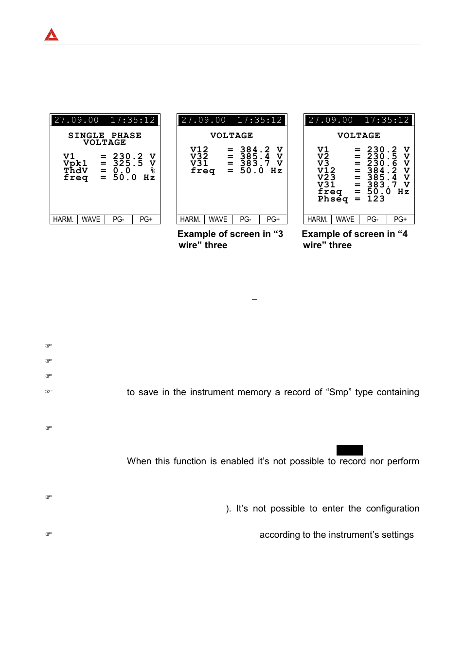 Amprobe | Amprobe DMIII-Multitest Power-Quality-Recorder User Manual | Page 50 / 104