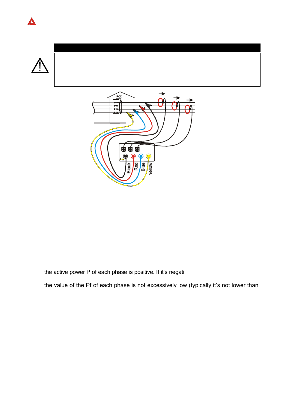 Amprobe, Caution | Amprobe DMIII-Multitest Power-Quality-Recorder User Manual | Page 66 / 104