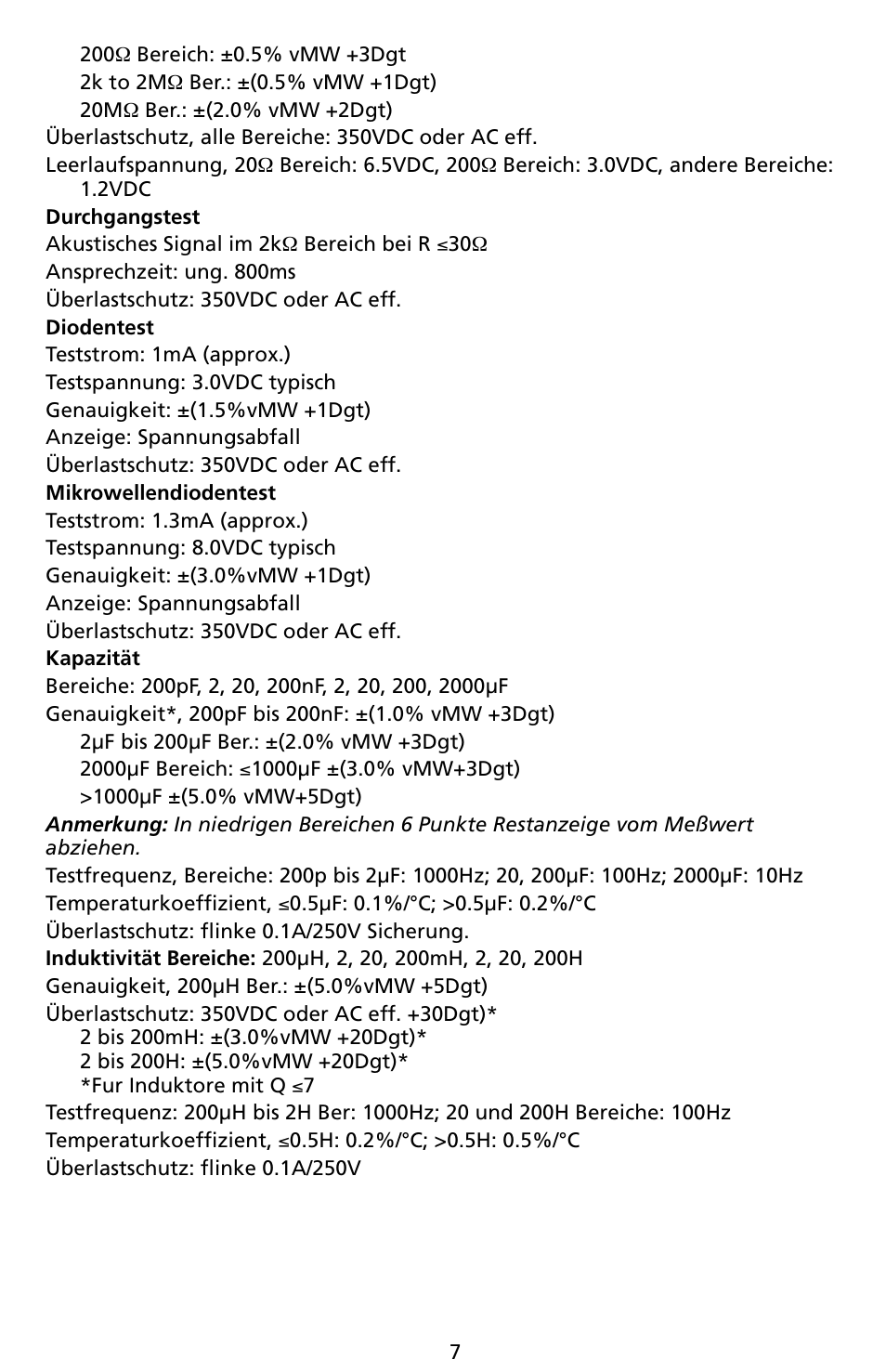 Amprobe LCR55A Inductance-Capacitance-Resistance-Meter User Manual | Page 21 / 44