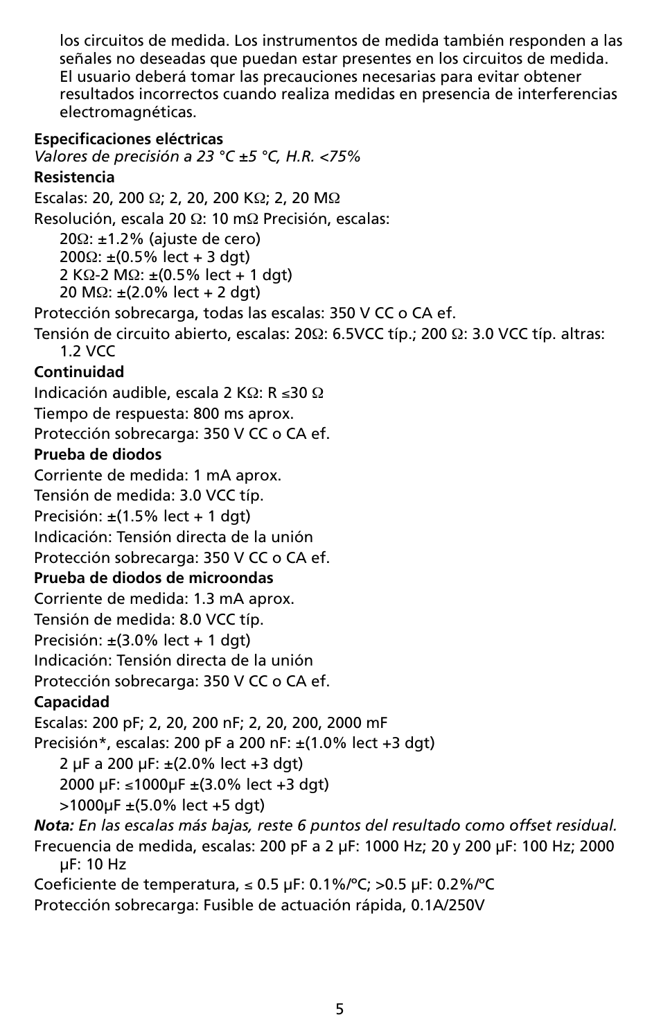 Amprobe LCR55A Inductance-Capacitance-Resistance-Meter User Manual | Page 31 / 44