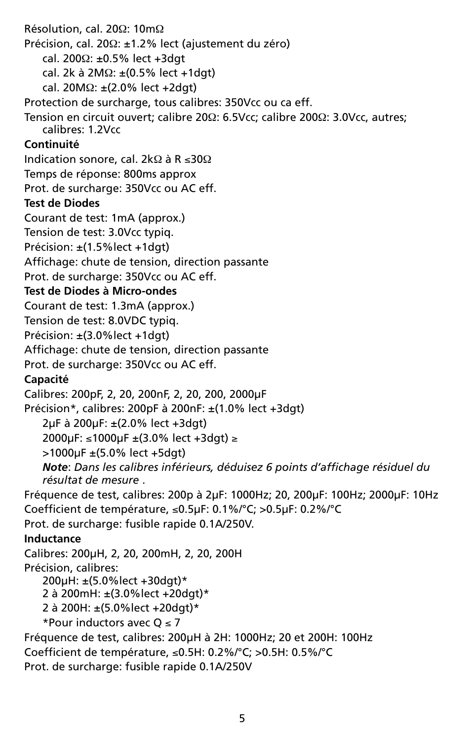 Amprobe LCR55A Inductance-Capacitance-Resistance-Meter User Manual | Page 41 / 44