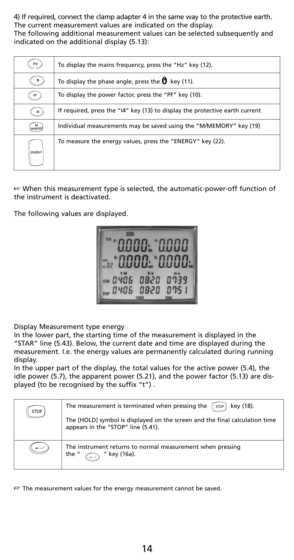 Amprobe PQ55A Power-Analyzer User Manual | Page 14 / 43