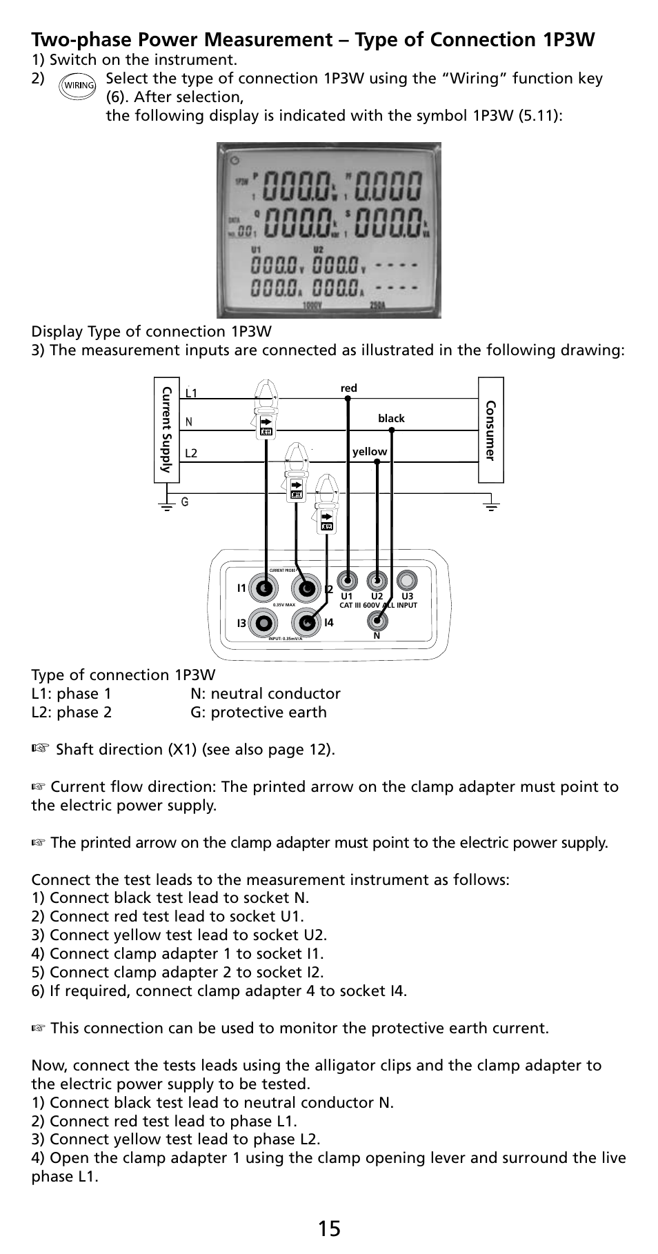 Amprobe PQ55A Power-Analyzer User Manual | Page 15 / 43