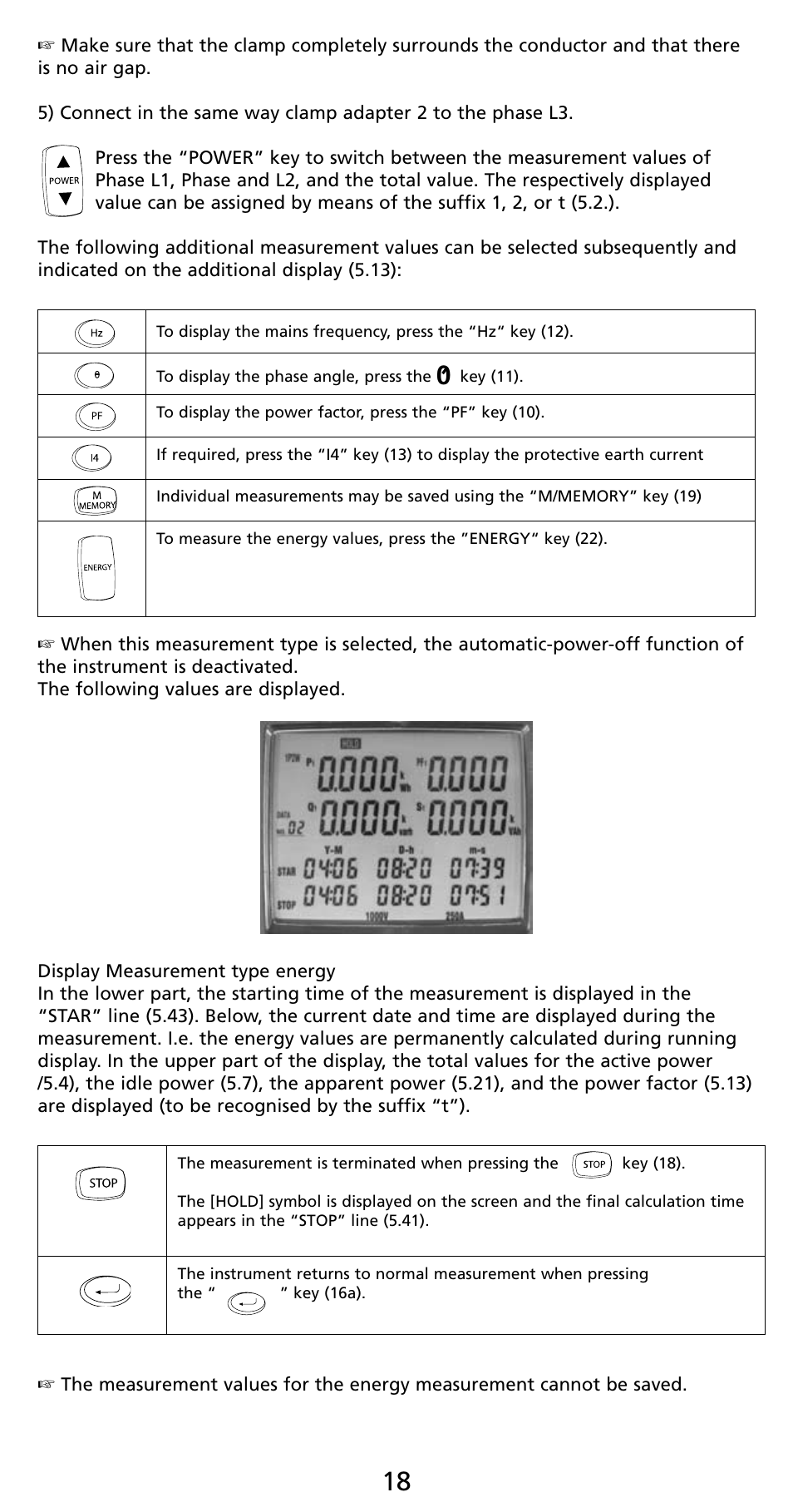 Amprobe PQ55A Power-Analyzer User Manual | Page 18 / 43