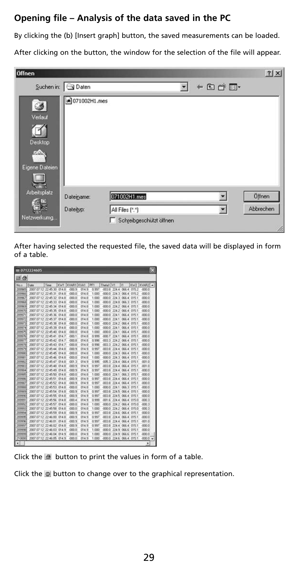 Amprobe PQ55A Power-Analyzer User Manual | Page 29 / 43