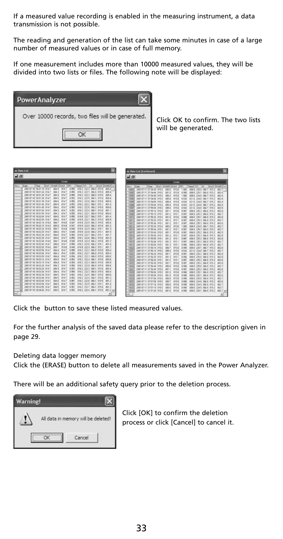 Amprobe PQ55A Power-Analyzer User Manual | Page 33 / 43