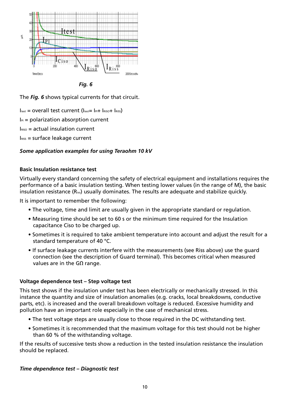 Itest | Amprobe AMB-110 Insulation-Resistance-Tester User Manual | Page 15 / 52