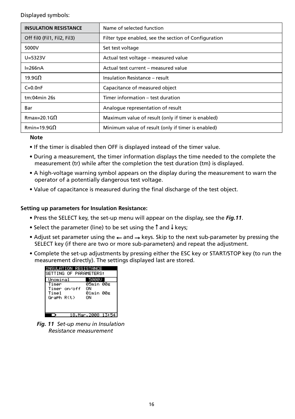 Amprobe AMB-110 Insulation-Resistance-Tester User Manual | Page 21 / 52