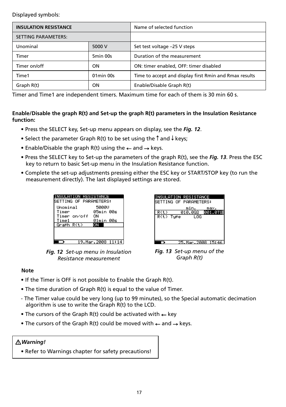 Amprobe AMB-110 Insulation-Resistance-Tester User Manual | Page 22 / 52