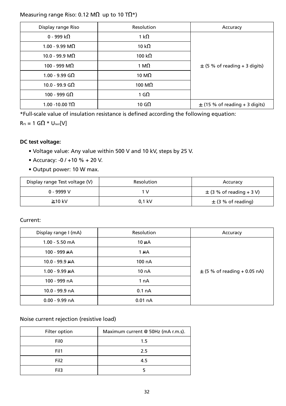 Amprobe AMB-110 Insulation-Resistance-Tester User Manual | Page 37 / 52