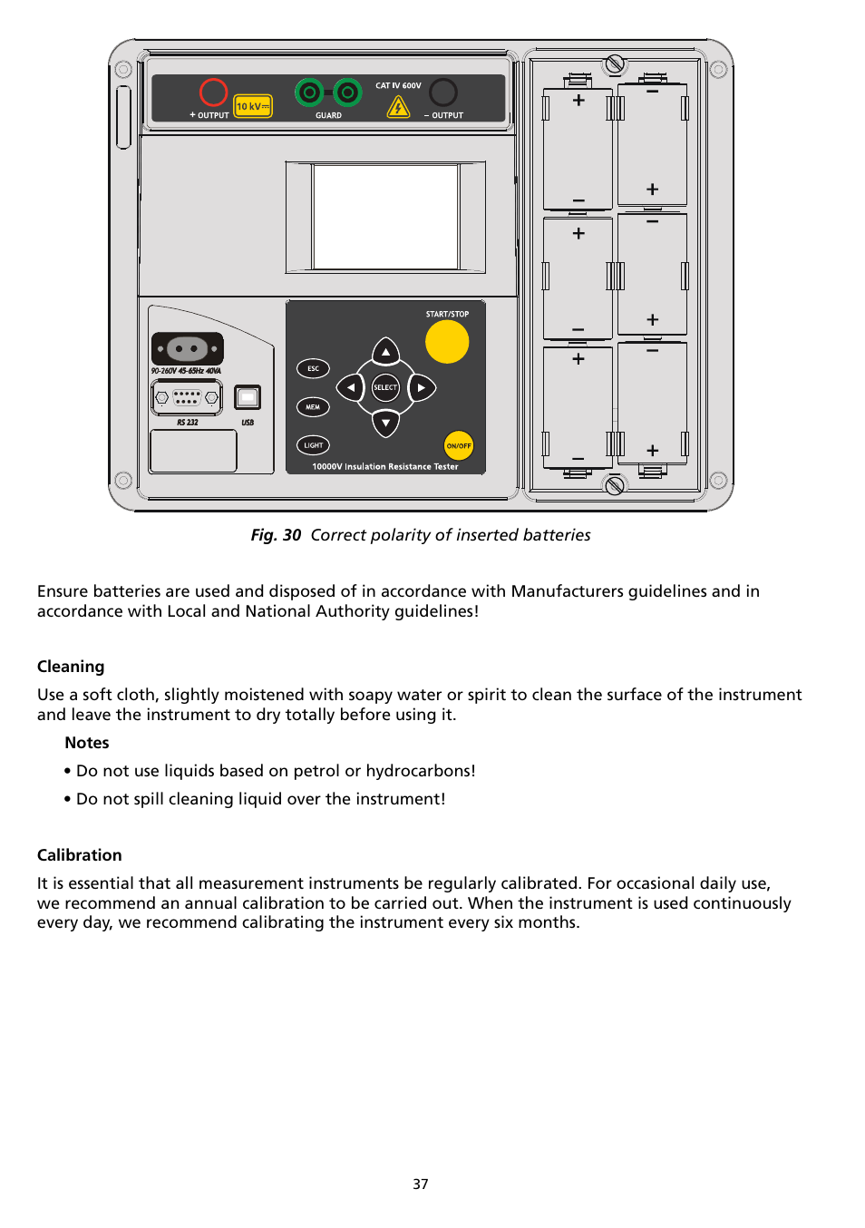 Amprobe AMB-110 Insulation-Resistance-Tester User Manual | Page 42 / 52