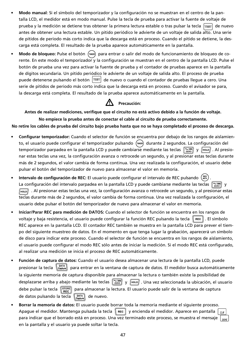 Amprobe AMB-45 Digital-Megohmmeter User Manual | Page 51 / 62