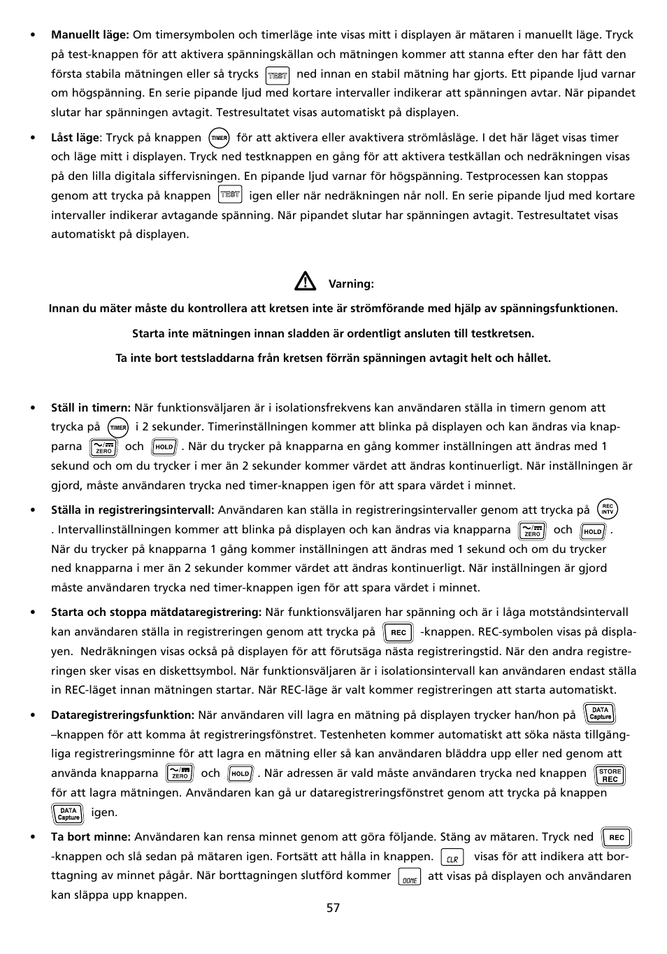 Amprobe AMB-45 Digital-Megohmmeter User Manual | Page 61 / 62