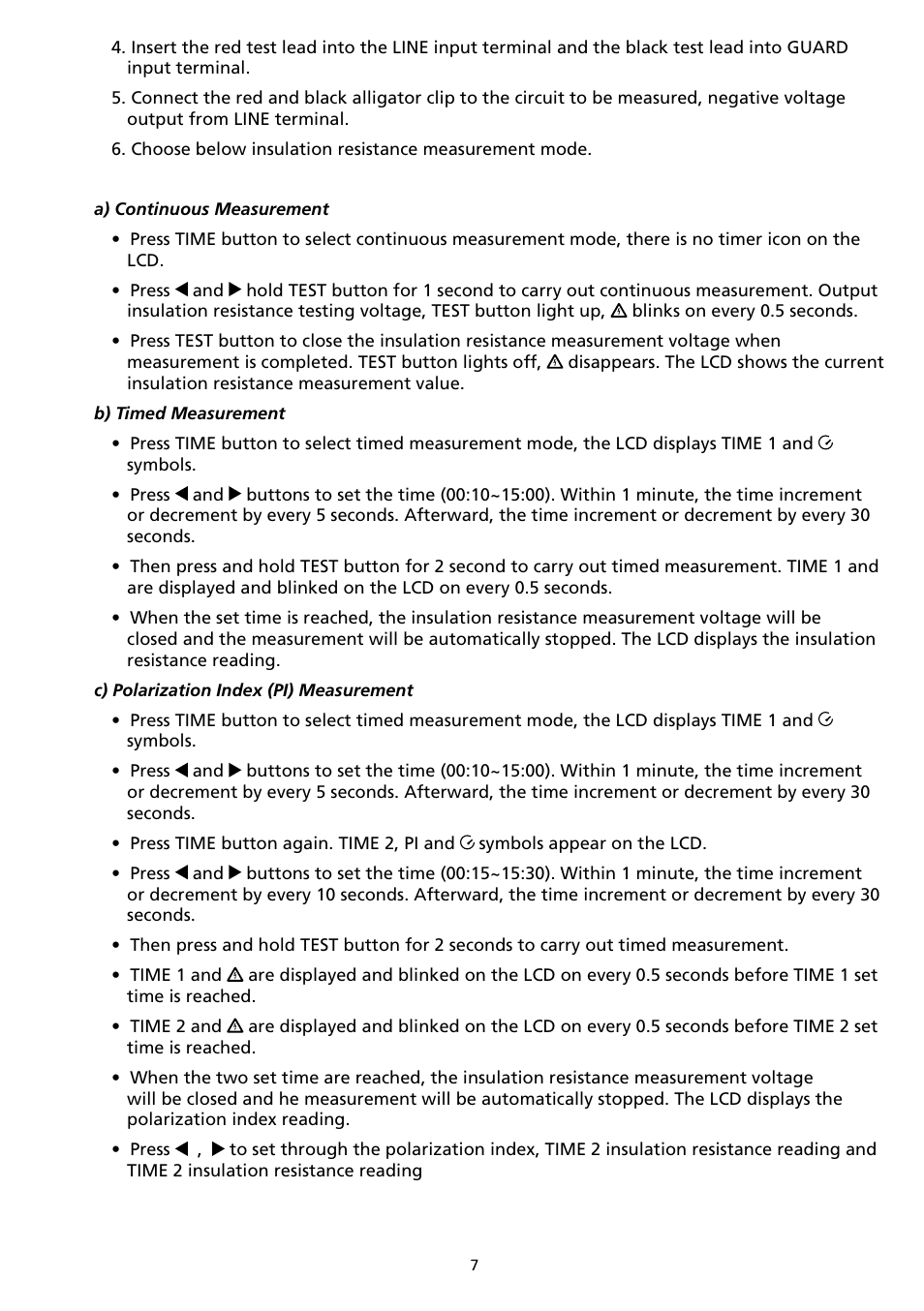 Amprobe AMB-50 Insulation-Resistance-Tester User Manual | Page 13 / 20