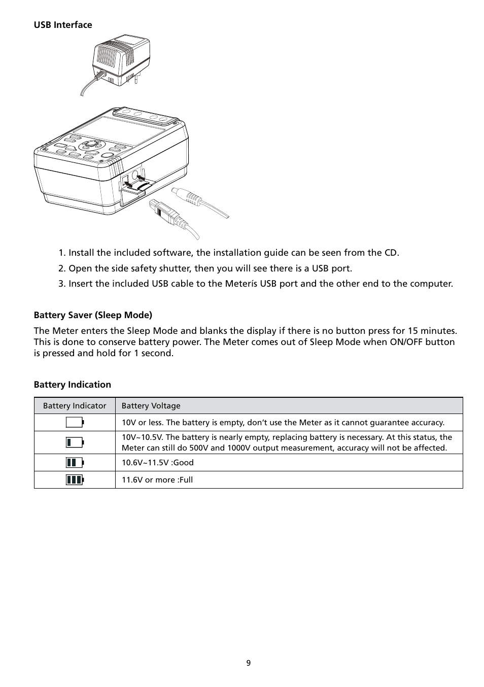 Amprobe AMB-50 Insulation-Resistance-Tester User Manual | Page 15 / 20