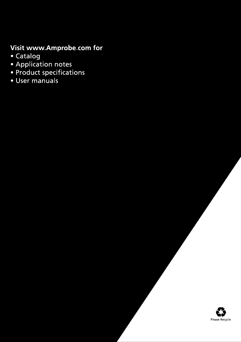 Amprobe AMB-50 Insulation-Resistance-Tester User Manual | Page 20 / 20