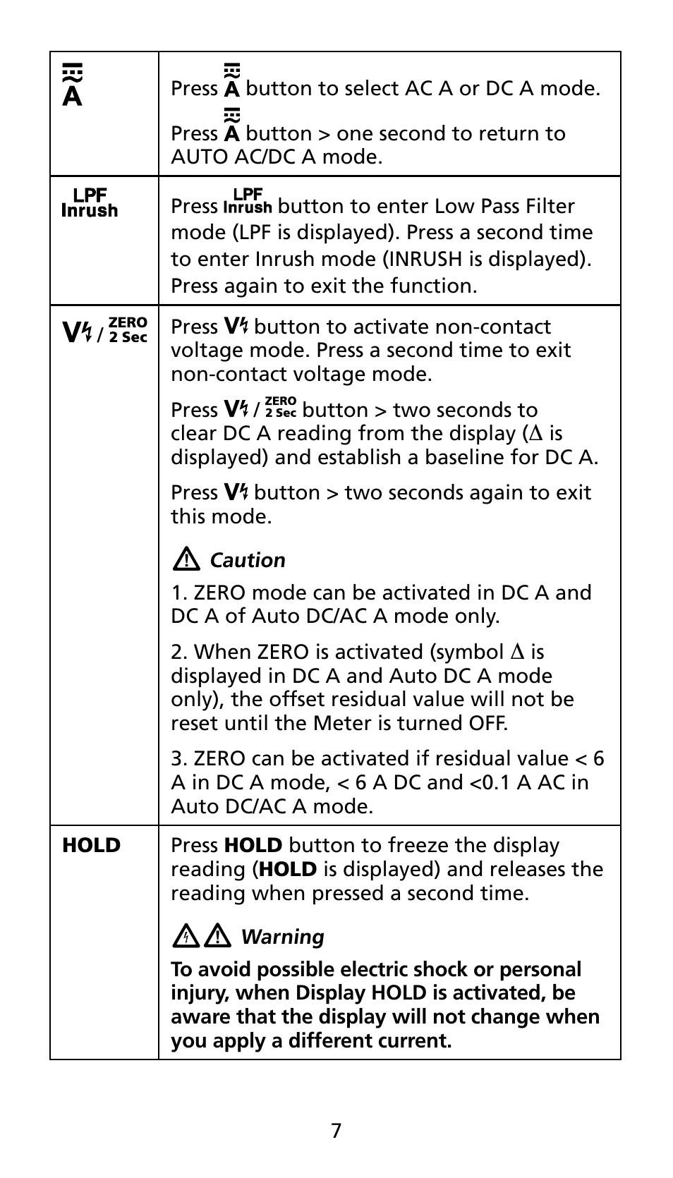 Amprobe AMP-25 User Manual | Page 11 / 62