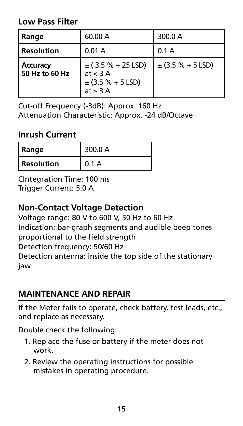 Amprobe AMP-25 User Manual | Page 19 / 62