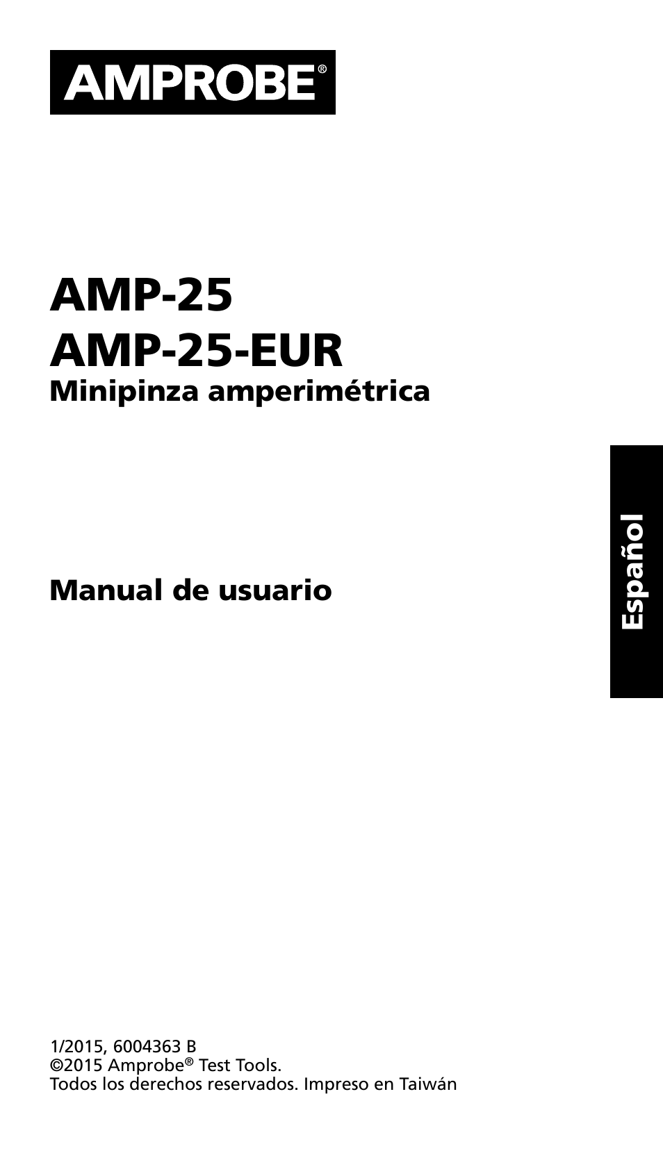 Amp-25 amp-25-eur | Amprobe AMP-25 User Manual | Page 23 / 62