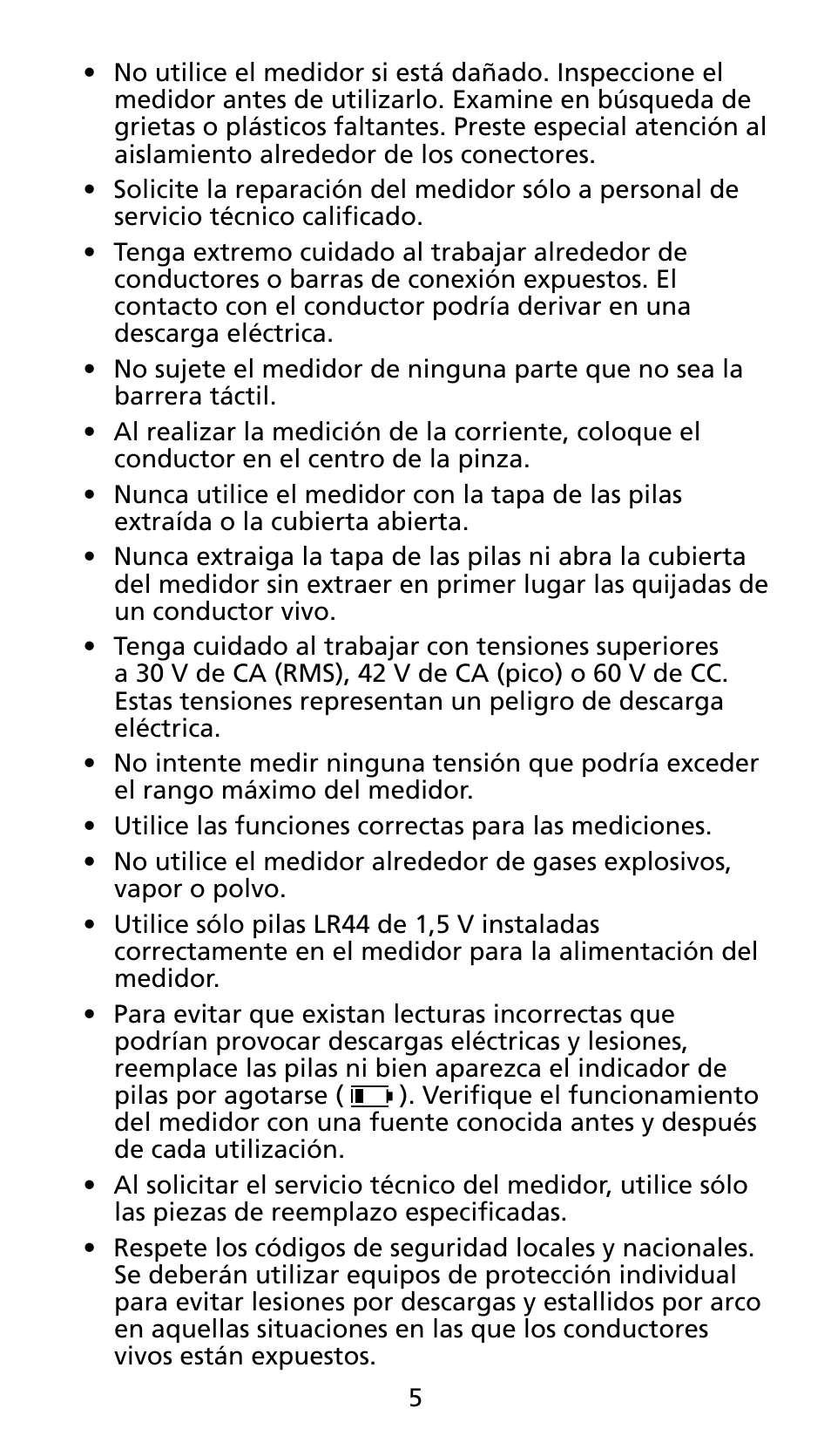 Amprobe AMP-25 User Manual | Page 29 / 62