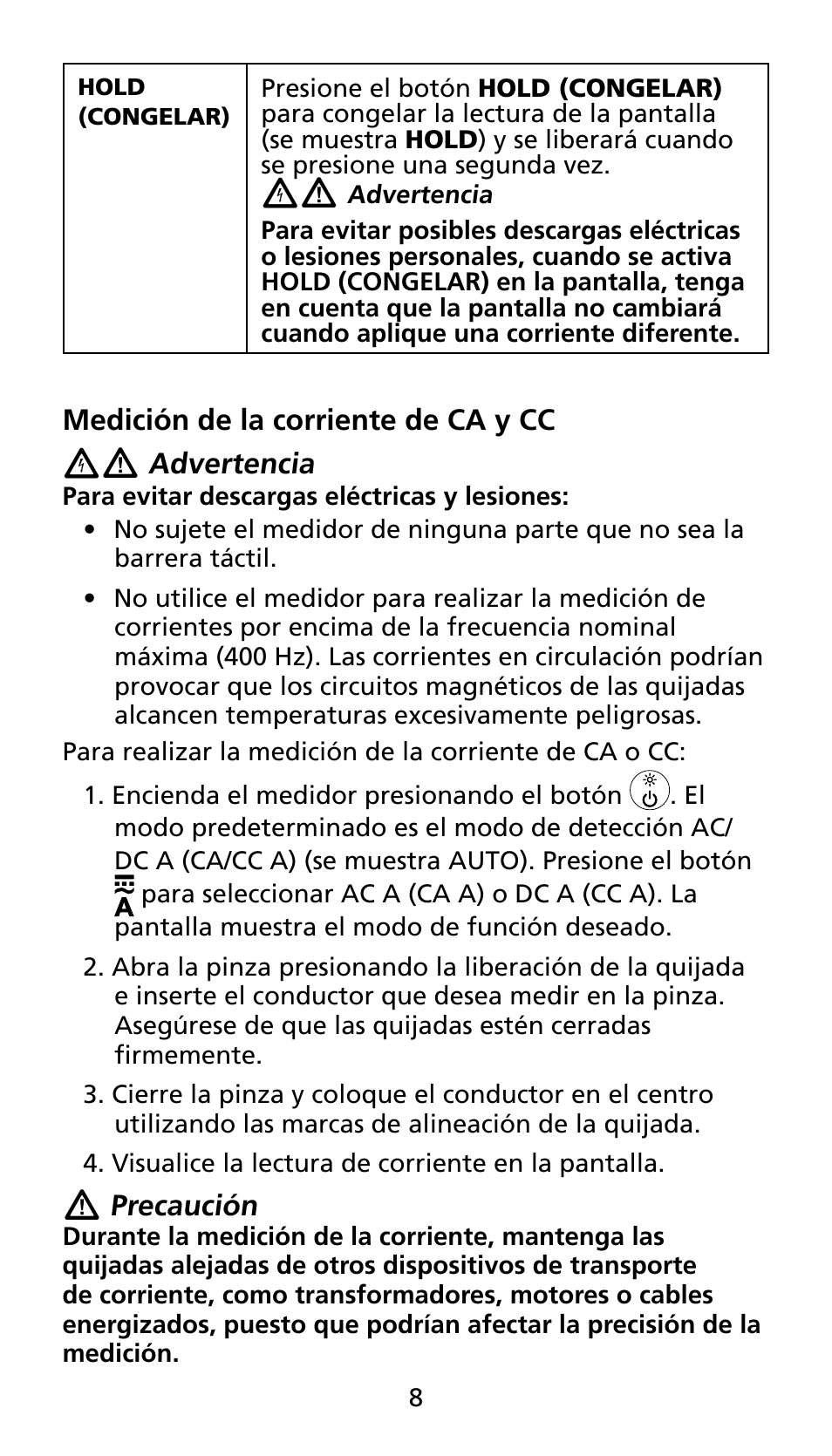 Amprobe AMP-25 User Manual | Page 32 / 62