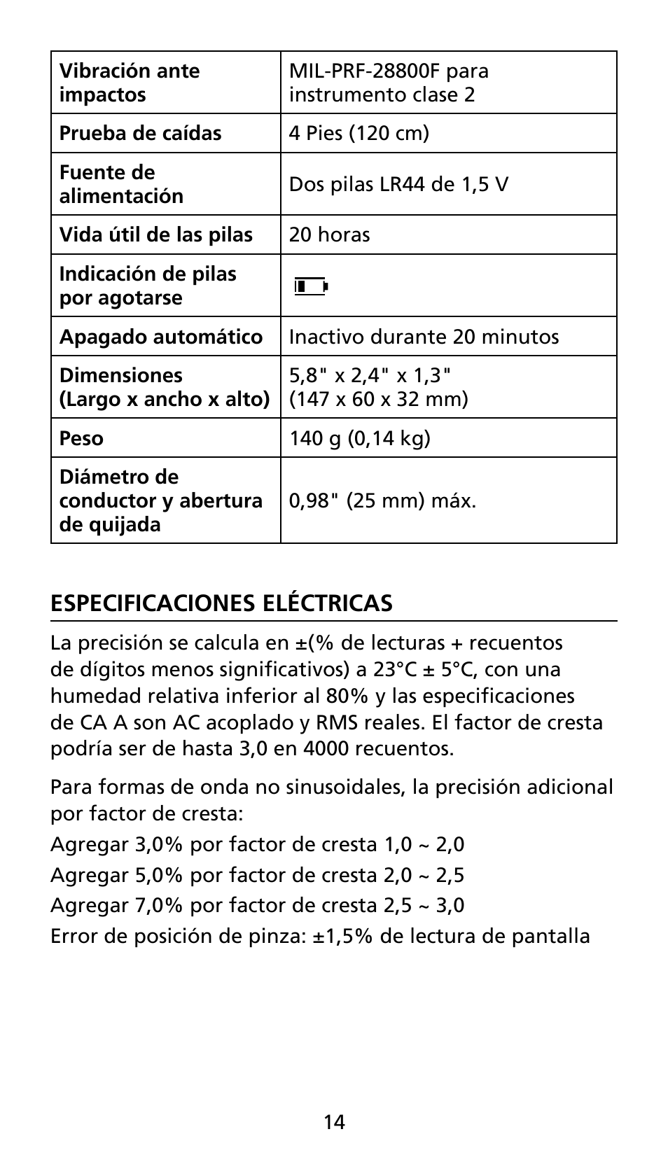 Amprobe AMP-25 User Manual | Page 38 / 62