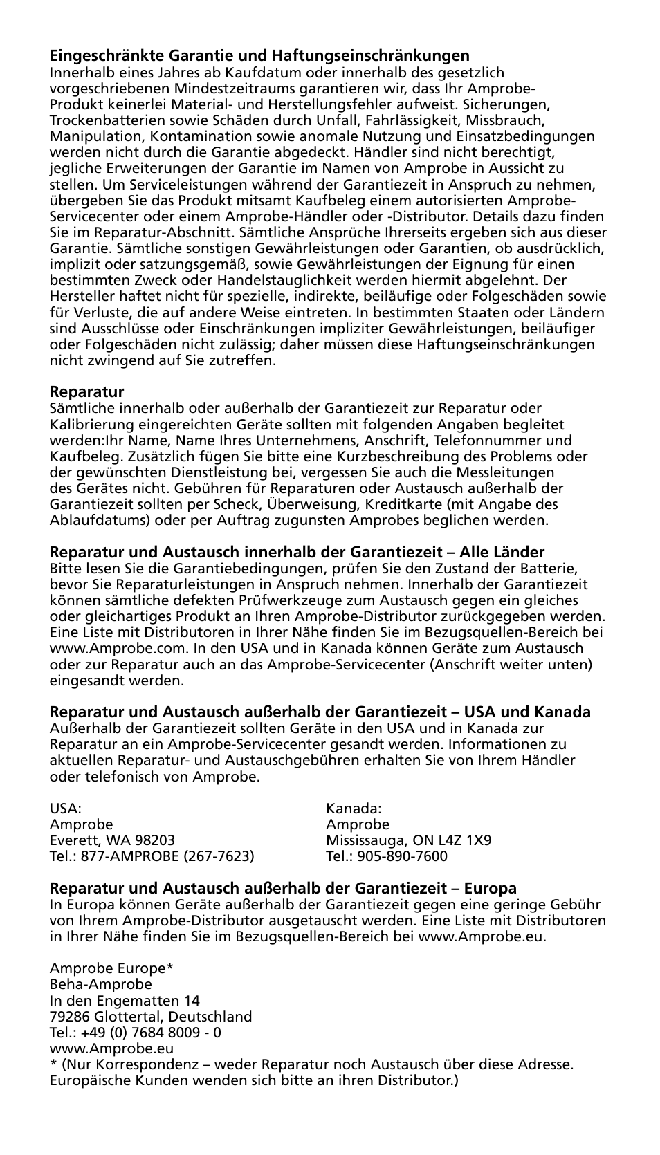 Amprobe AMP-25 User Manual | Page 44 / 62