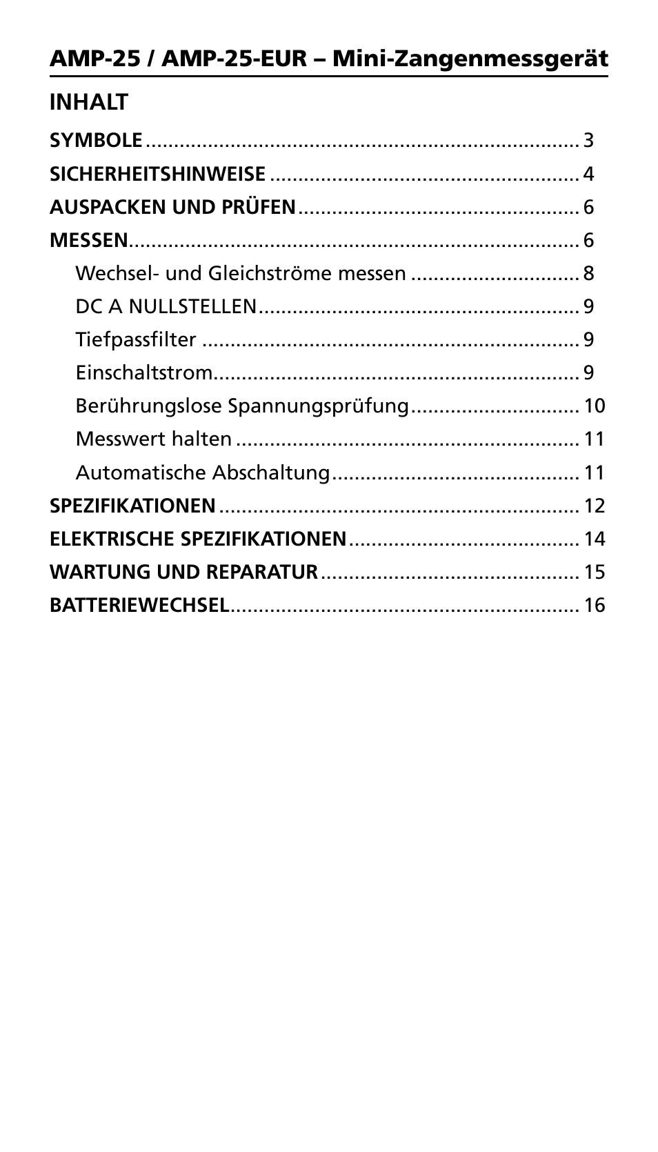 Amprobe AMP-25 User Manual | Page 45 / 62