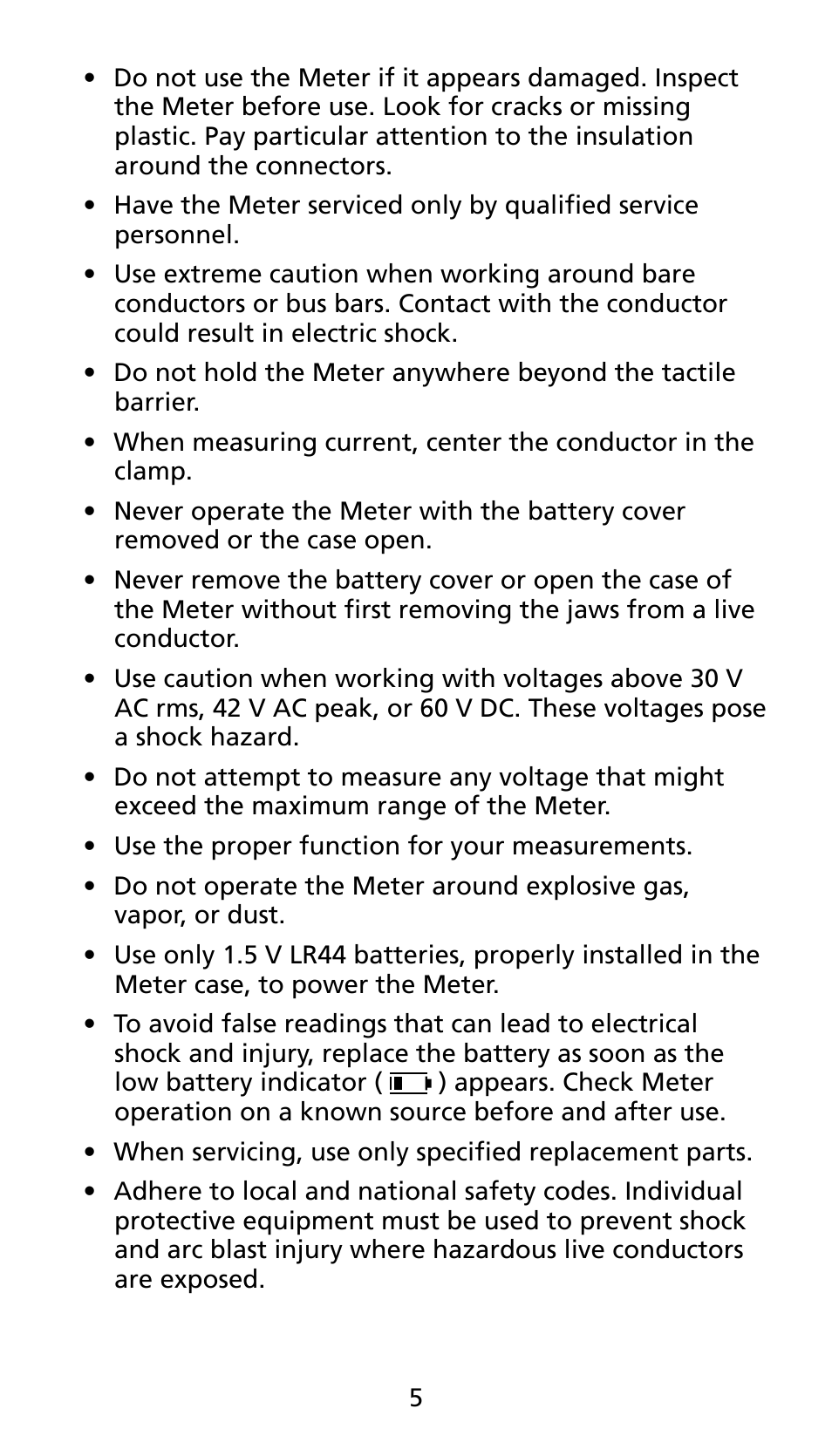 Amprobe AMP-25 User Manual | Page 9 / 62