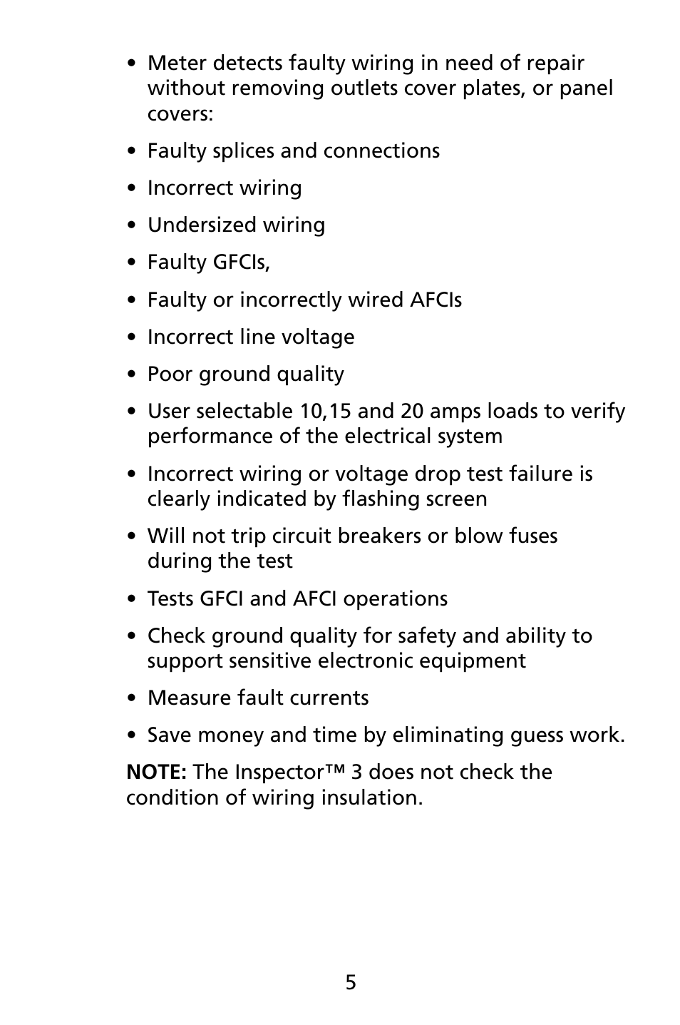 Amprobe INSP-3 Wiring-Inspection-Tester User Manual | Page 11 / 22