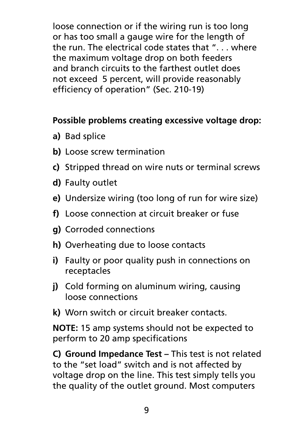 Amprobe INSP-3 Wiring-Inspection-Tester User Manual | Page 15 / 22