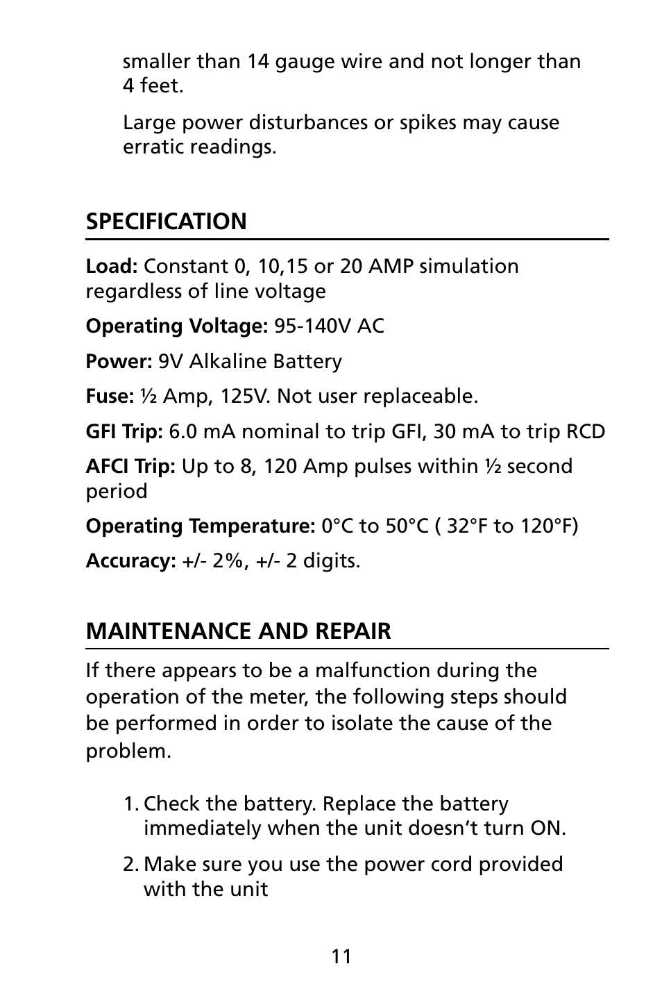 Amprobe INSP-3 Wiring-Inspection-Tester User Manual | Page 17 / 22