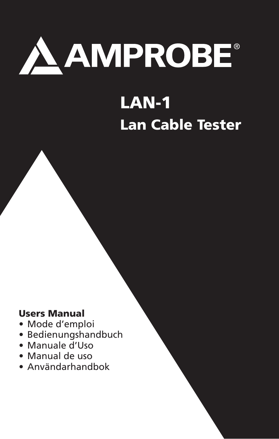 Amprobe LAN-1 Lan-Cable-Tester User Manual | 50 pages