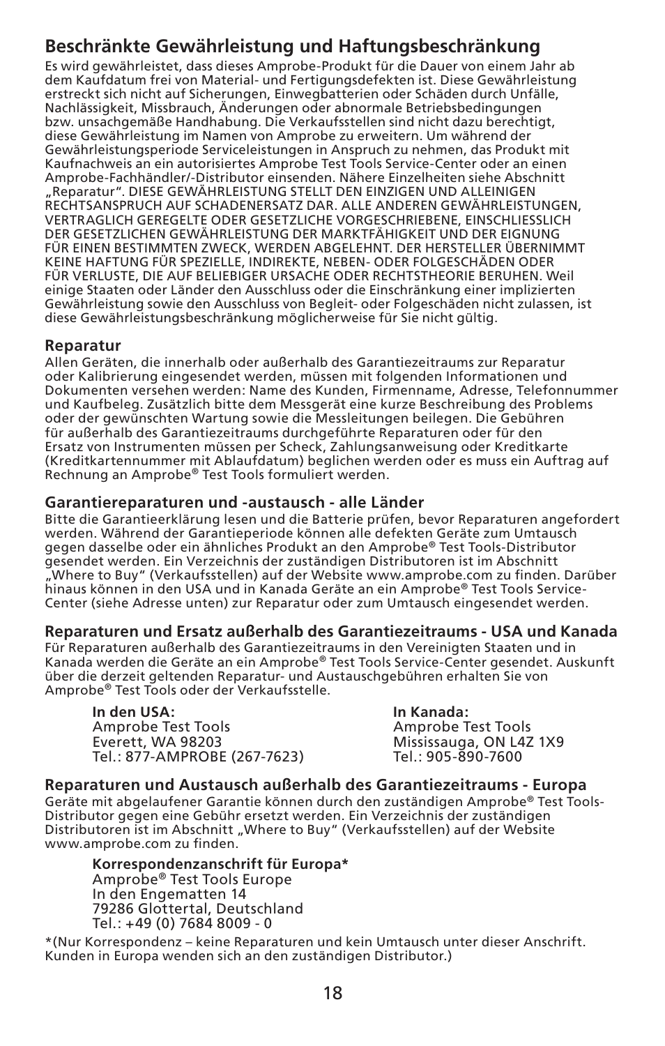 Amprobe LAN-1 Lan-Cable-Tester User Manual | Page 19 / 50