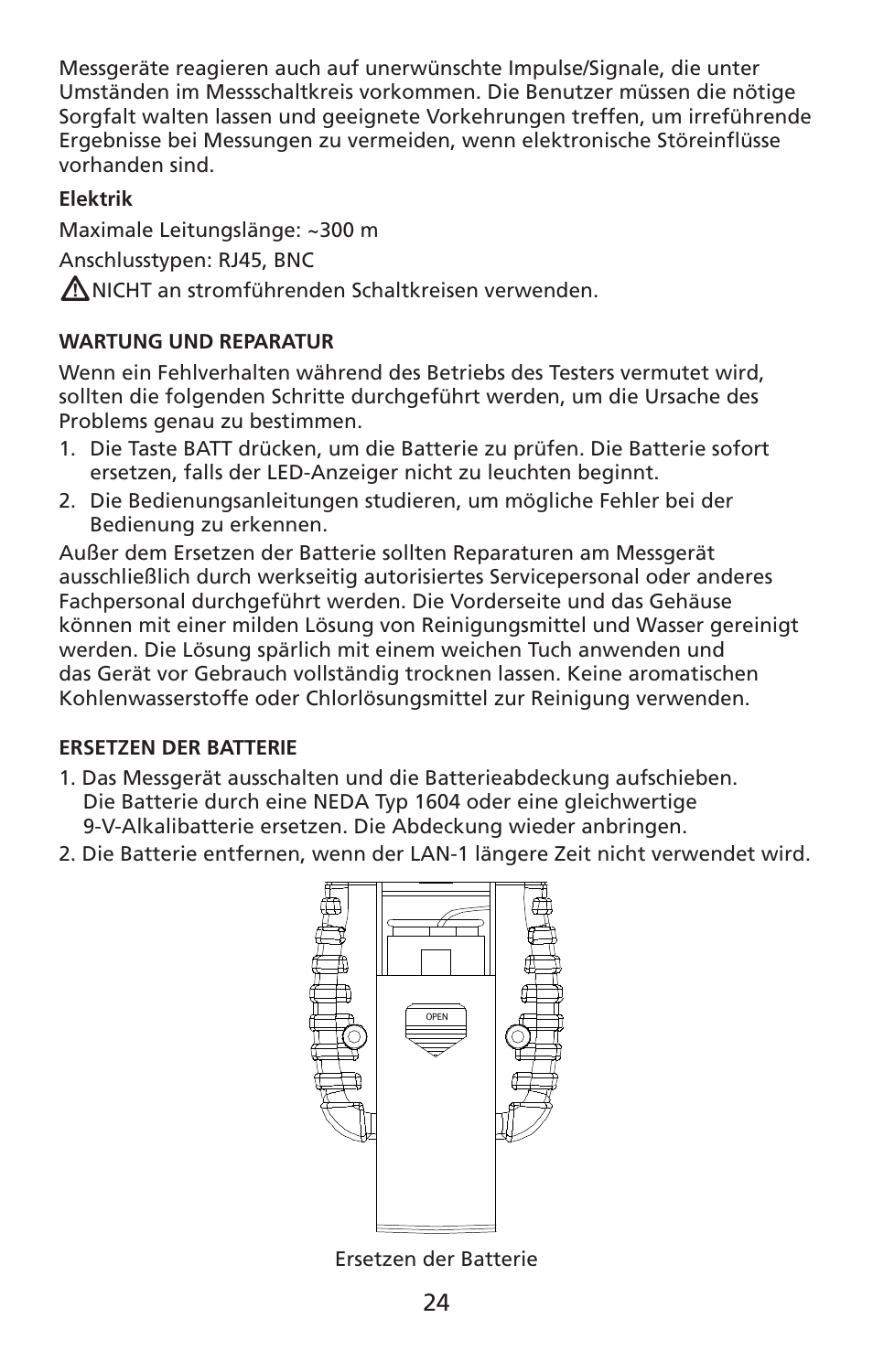 Amprobe LAN-1 Lan-Cable-Tester User Manual | Page 25 / 50